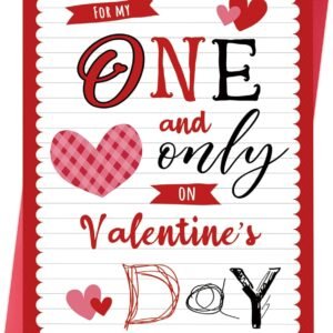 Valentines Day Card – Valentines Day Gifts for Him or Her – Sweet Valentine Card for Boyfriend, Girlfriend, Husband, Wife, Men and Women