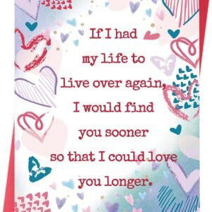 Romantic Anniversary Card & Gifts for Men, Women, Couples, Boyfriend or Girlfriend – Happy Wedding Anniversary Card for Husband or Wife, Him or Her, Valentines Day