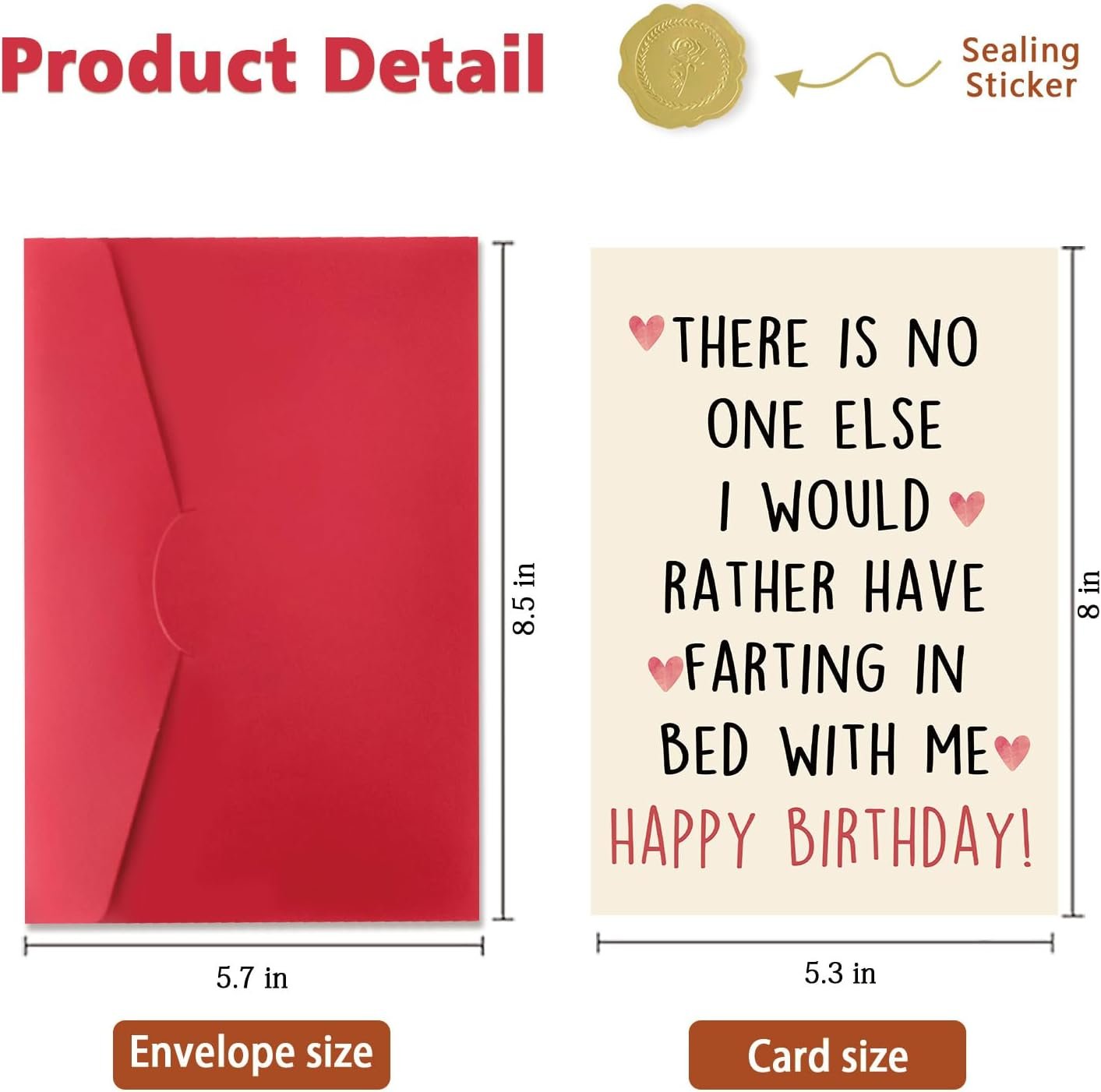 Funny Birthday Card for Men and Women – Cheeky Birthday Gift for Husband Wife, Boyfriend Girlfriend - Image 7