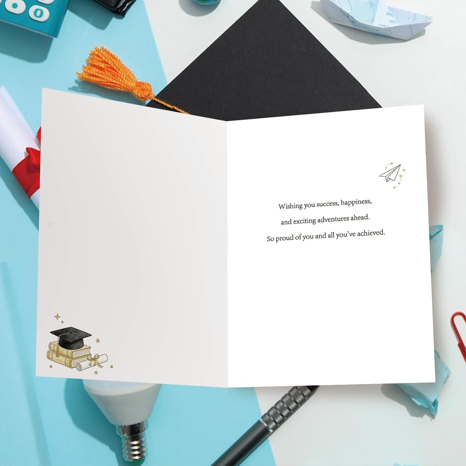 Elegant Graduation Card for Son Daughter, Congratulations Card for Him and Her, High School & College Graduation Gift, Congratulations Card - Image 8