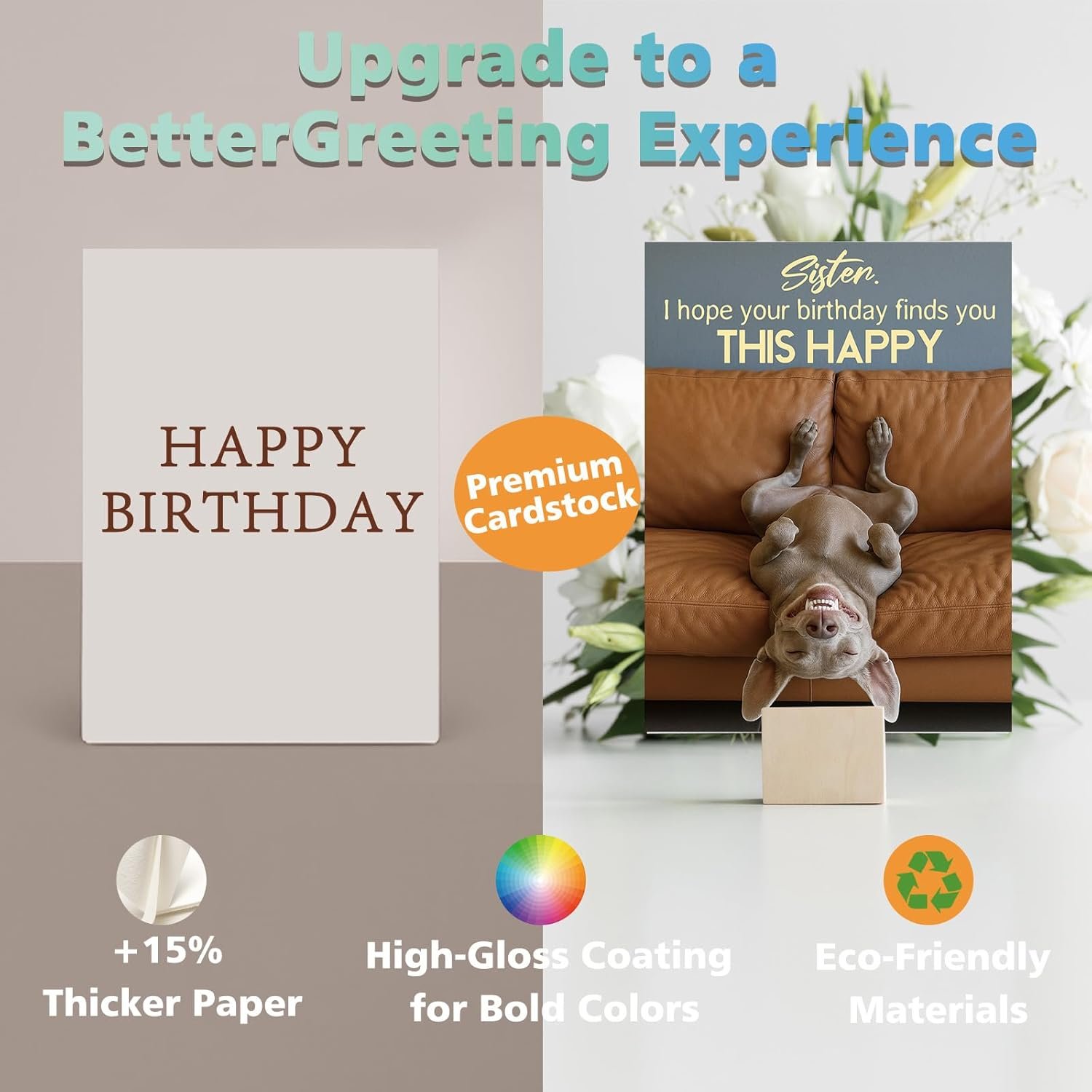 Sister Birthday Card, Happy Birthday Gift for Sister - Image 4