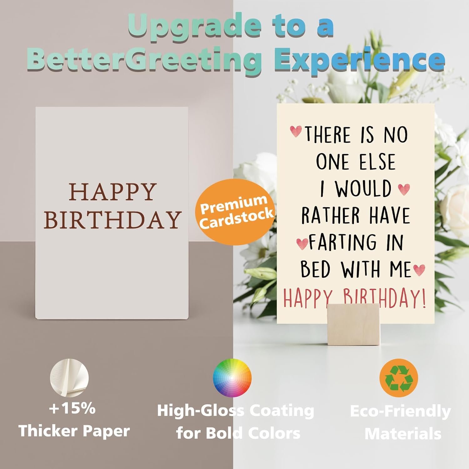 Funny Birthday Card for Men and Women – Cheeky Birthday Gift for Husband Wife, Boyfriend Girlfriend - Image 4